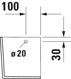 Halbsäule Nohne 1 Weiß hgl. 280x175x290mm, wandhängend Halbsäule Nohne 1 Weiß hgl. 280x175x290mm, wandhängend