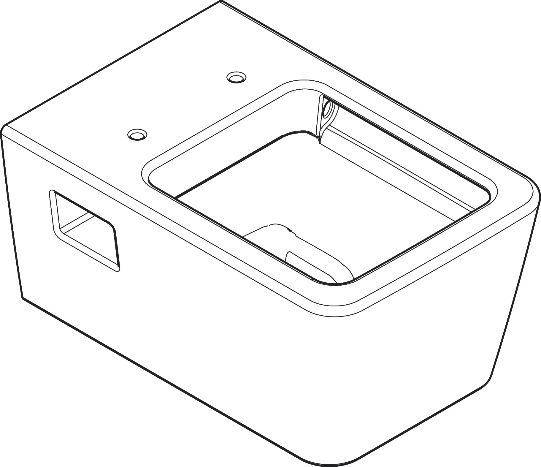 Hansgrohe EluPura Original Q Wand-WC, spülrandlos, glänzend, 540 mm Höhe, horizontaler Abgang, AquaChannel Flush