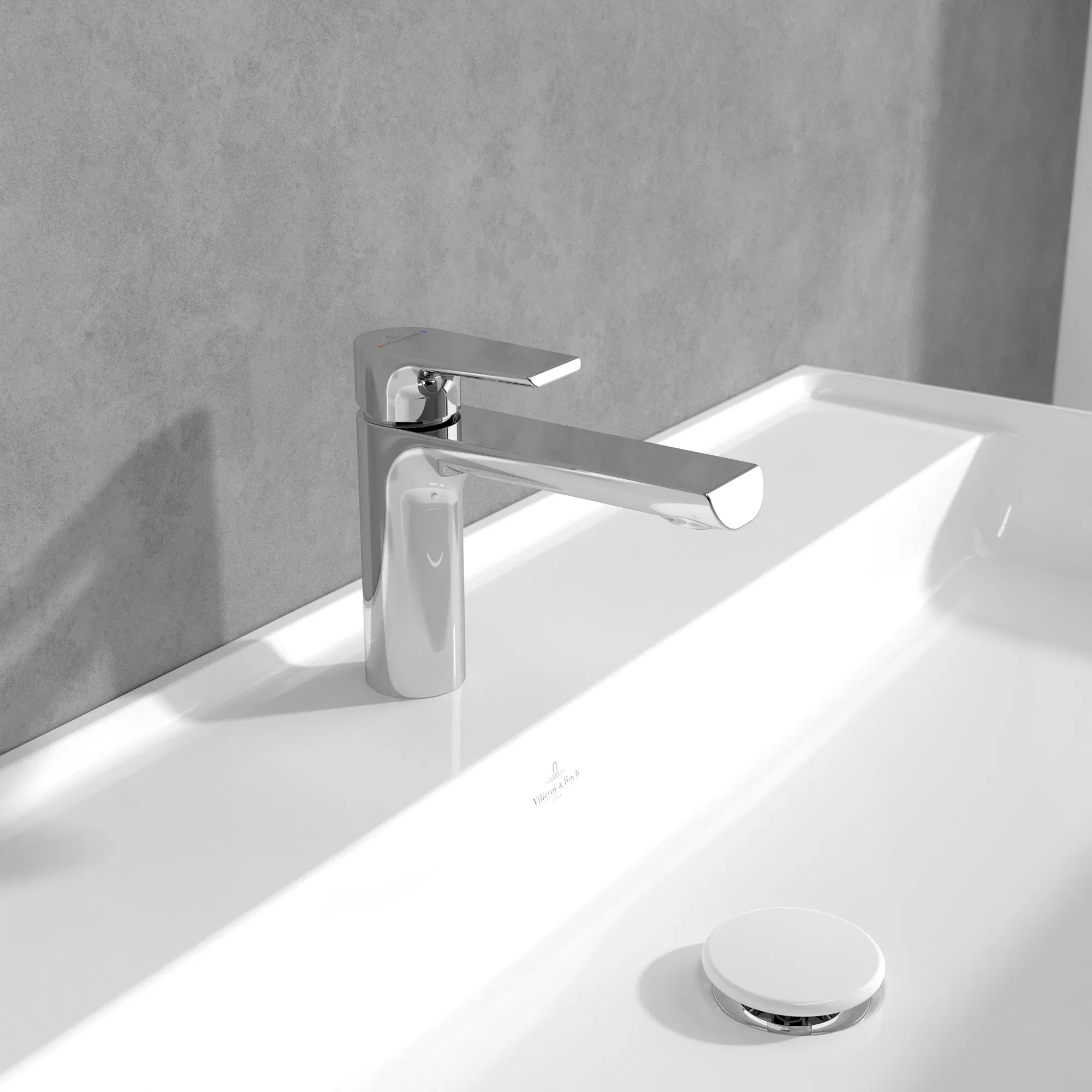 Einhand-Waschtischarmatur „Liberty“ 17,8 cm Ausladung 138 mm in Chrom Einhand-Waschtischarmatur „Liberty“ 17,8 cm Ausladung 138 mm in Chrom