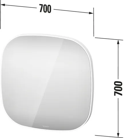 Duravit Spiegel „Zencha“ 70 × 70 cm Duravit Spiegel „Zencha“ 70 × 70 cm