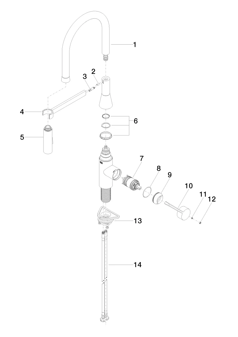 Dornbracht SYNC Einhebelmischer Profi - Platin Dornbracht SYNC Einhebelmischer Profi - Platin