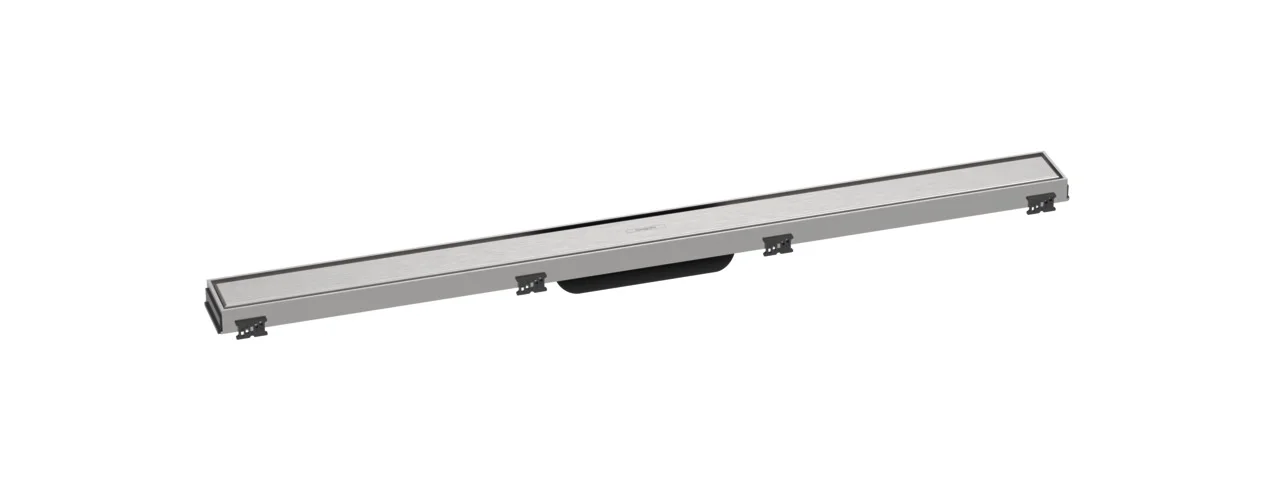 Hansgrohe RainDrain Match Duschrinne 900 mm, höhenverstellbarer Rahmen, Edelstahl V2A, bis 18 mm Fliesenstärke, wandangebunden oder frei im Raum Hansgrohe RainDrain Match Duschrinne 900 mm, höhenverstellbarer Rahmen, Edelstahl V2A, bis 18 mm Fliesenstärke, wandangebunden oder frei im Raum