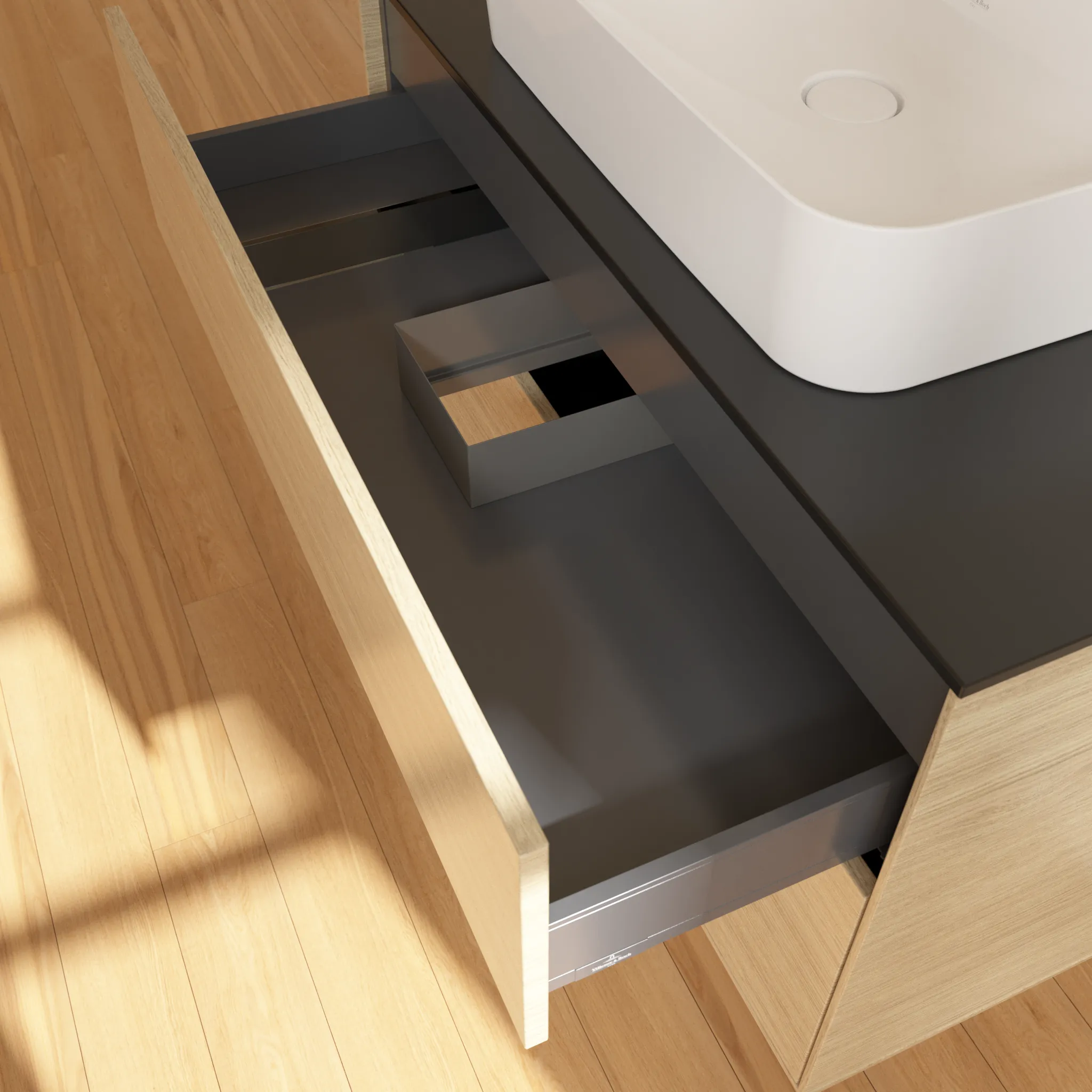 Villeroy & Boch Finion F10 Waschbeckenunterschrank, 1000x603x501mm, Eckig, Wandhängend Villeroy & Boch Finion F10 Waschbeckenunterschrank, 1000x603x501mm, Eckig, Wandhängend