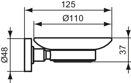 Ideal Standard Seifenhalter „IOM“, Befestigung verdeckt 11 × 4,8 × 12,5 cm Ideal Standard Seifenhalter „IOM“, Befestigung verdeckt 11 × 4,8 × 12,5 cm
