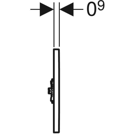 Geberit Urinalsteuerung mit elektronischer Spülauslösung, Batteriebetrieb, Abdeckplatte Typ 01: weiß-alpin Geberit Urinalsteuerung mit elektronischer Spülauslösung, Batteriebetrieb, Abdeckplatte Typ 01: weiß-alpin