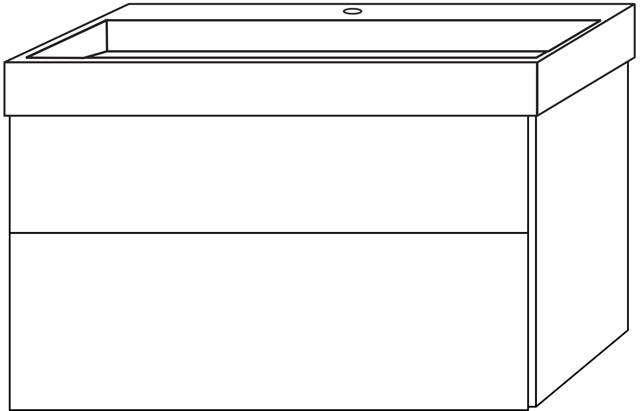 Sanipa Waschtischunterschrank „3way“ 1000 × 582 × 442 mm in Taupe (matt), mit Hahnlochbohrung Sanipa Waschtischunterschrank „3way“ 1000 × 582 × 442 mm in Taupe (matt), mit Hahnlochbohrung