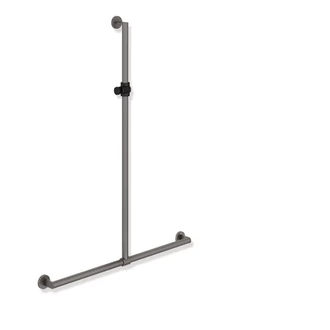 HEWI Haltegriff „System 900“ in Dunkelgrau Perlglimmer tiefmatt / Schwarz matt HEWI Haltegriff „System 900“ in Dunkelgrau Perlglimmer tiefmatt / Schwarz matt