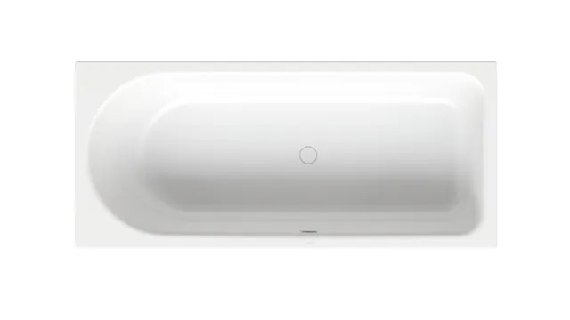 BetteOcean Bade-Duschkombination, Edelweiß, 1800 x 800 mm, 450 mm Tiefe, 40 mm Randhöhe, glasierter Titan-Stahl