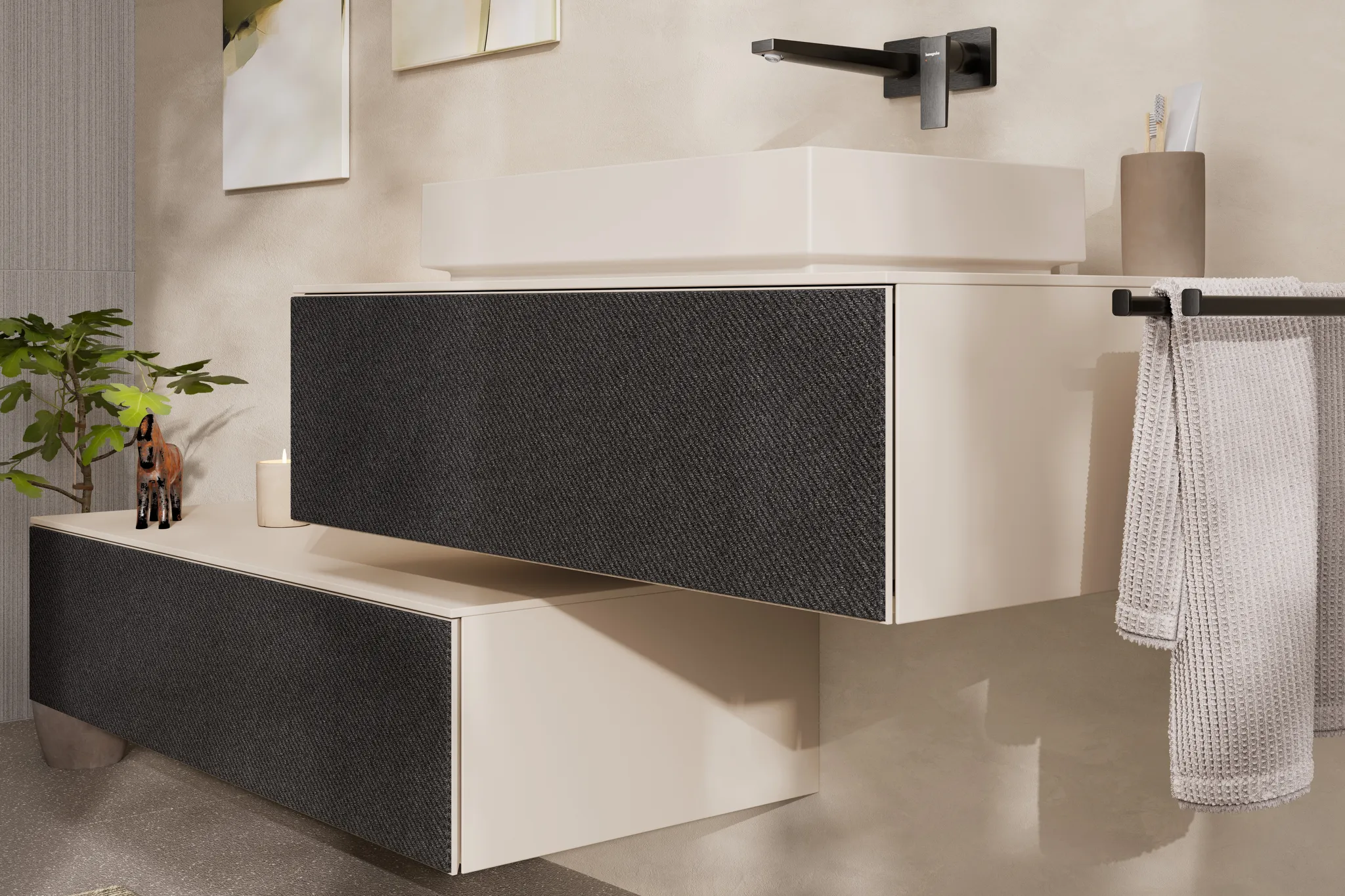 2-Loch Waschtischarmatur Unterputz Metropol F-Set langer Auslauf chrom 2-Loch Waschtischarmatur Unterputz Metropol F-Set langer Auslauf chrom