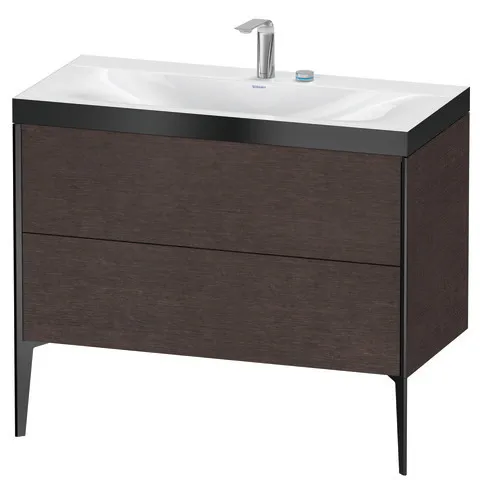 Duravit Waschtischunterschrank bodenstehend „XViu“ 100 × 61 × 48 cm in Eiche Dunkel gebürstet