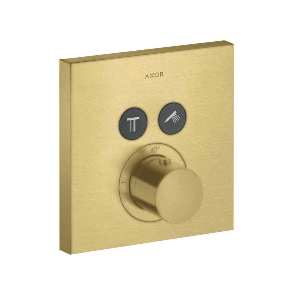 Thermostat UP Axor ShowerSelect Fertigset 2 Verbraucher quadratisch chr.