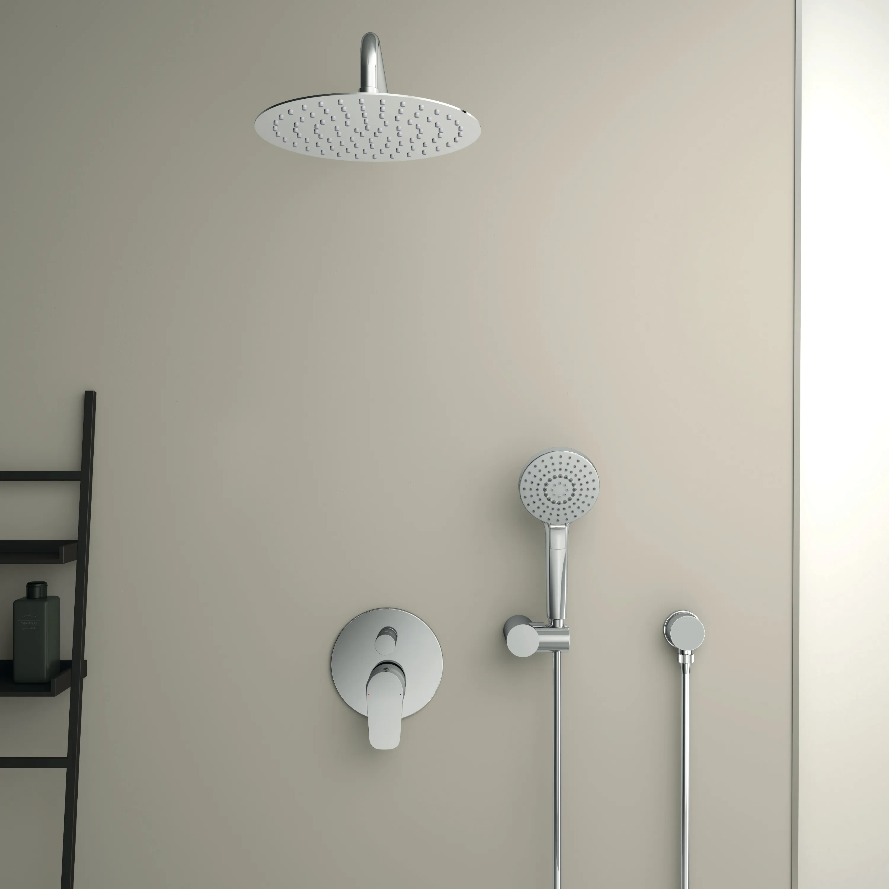 Regenbrause Idealrain Luxe, Durchmesser:250mm, Edelstahl poliert Regenbrause Idealrain Luxe, Durchmesser:250mm, Edelstahl poliert