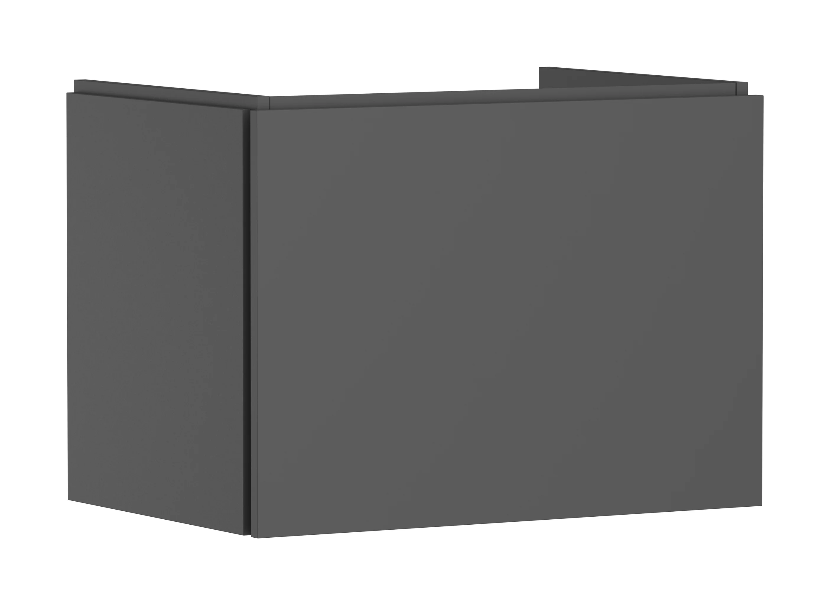 Hansgrohe Waschtischunterschrank Xilesa E, Schiefergrau Matt, 680 x 470 mm, 1 Schubkasten, Vollauszug, SoftClose, vormontiert