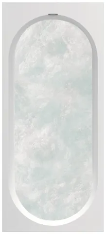 Villeroy & Boch Whirlwanne „Oberon 2.0“ mit Whirlsystem „Special Combipool Active“ rechteck 180 × 80 cm, Fußablauf in Weiß Alpin