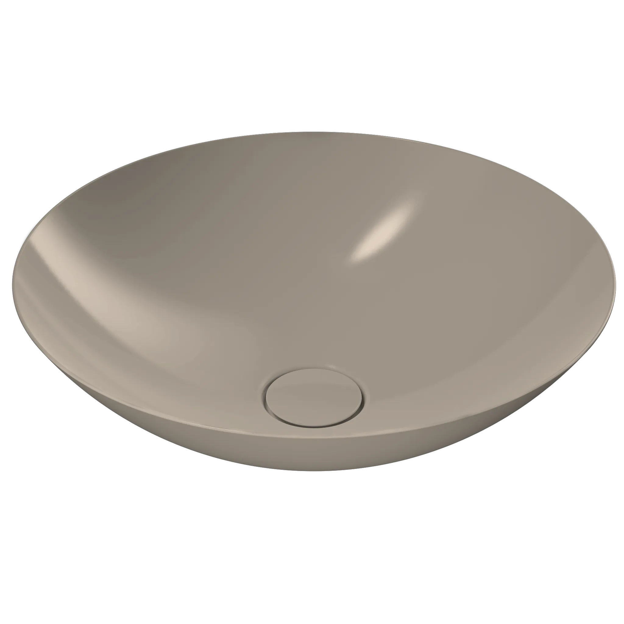 Waschtischschale 45 × 15,3 cm in warm beige 20, mit Perl-Effekt