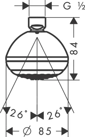 Kopfbrause Crometta 85 Green chrom Kopfbrause Crometta 85 Green chrom