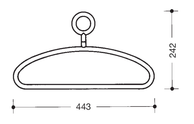 HEWI Kleider- & Hosenbügel 44,3 cm