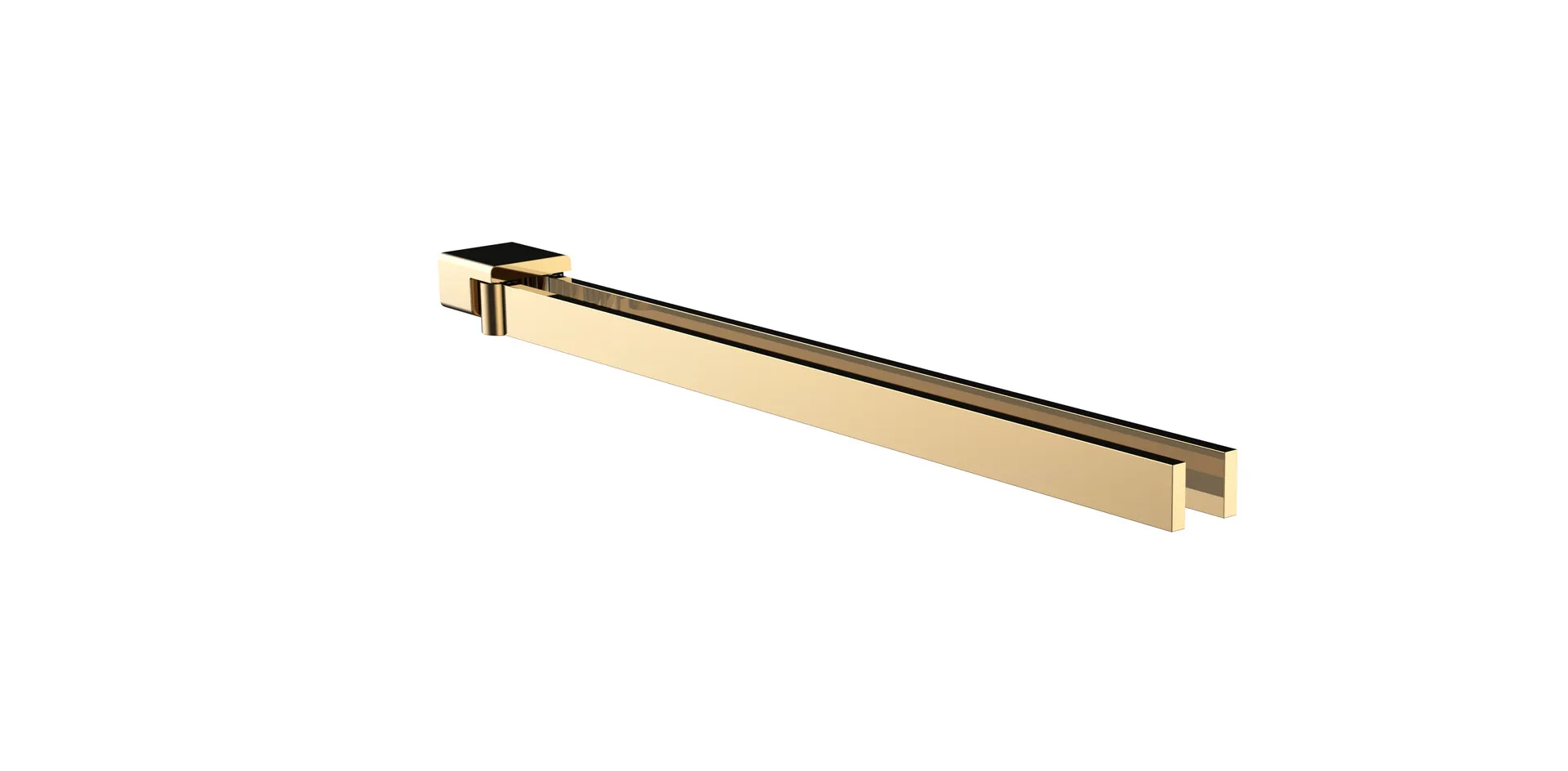 loft Handtuchhalter schwenkbar2-armig, 410mm, gold