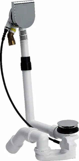 Mauersberger Multiplex Trio MT9 Ablaufgarnitur mit Zulauf höherem Wasserstand, verchromt