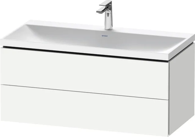 Duravit Möbelset c-shaped Set wandhängend wandhängend „L-Cube“ 100 × 48 × 48 cm Weiß Matt