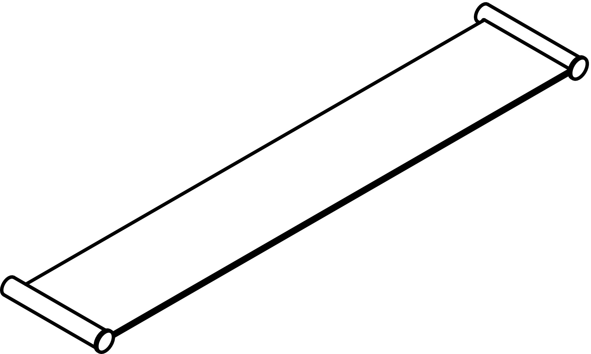 HEWI Ablage „System 162“ 62,1 × 1,8 × 12,2 cm