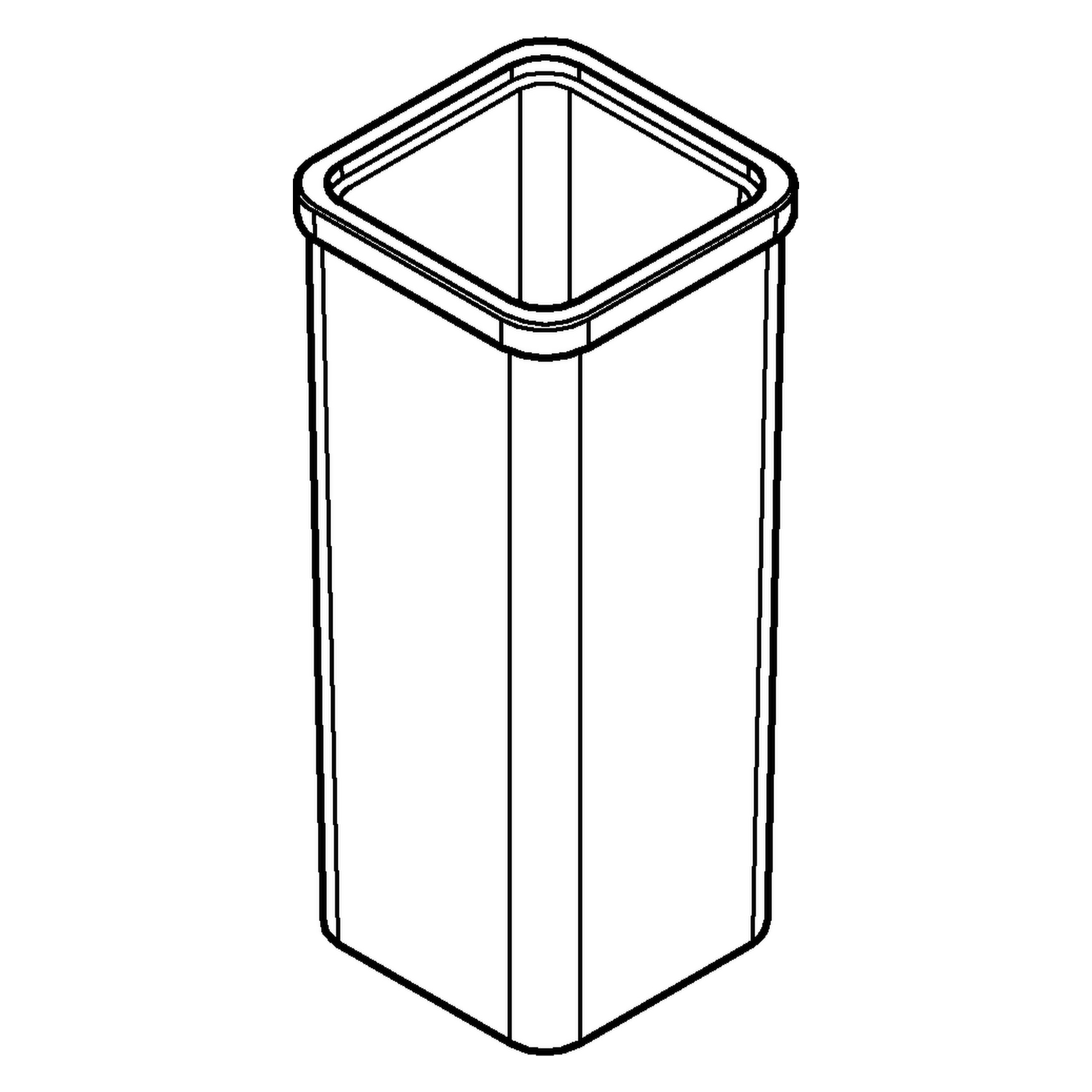 Ersatzglas 40867, für Selection Cube Toilettenbürstengarnitur