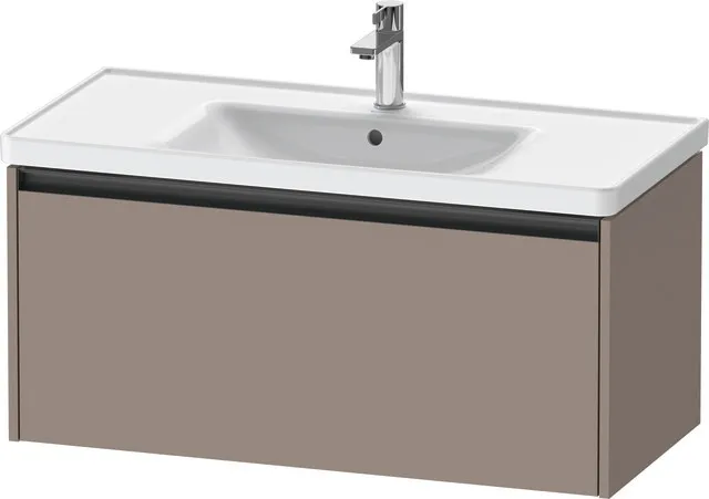 Duravit Waschtischunterschrank wandhängend „Ketho.2“ 98,4 × 44 × 45,5 cm Basalt Matt