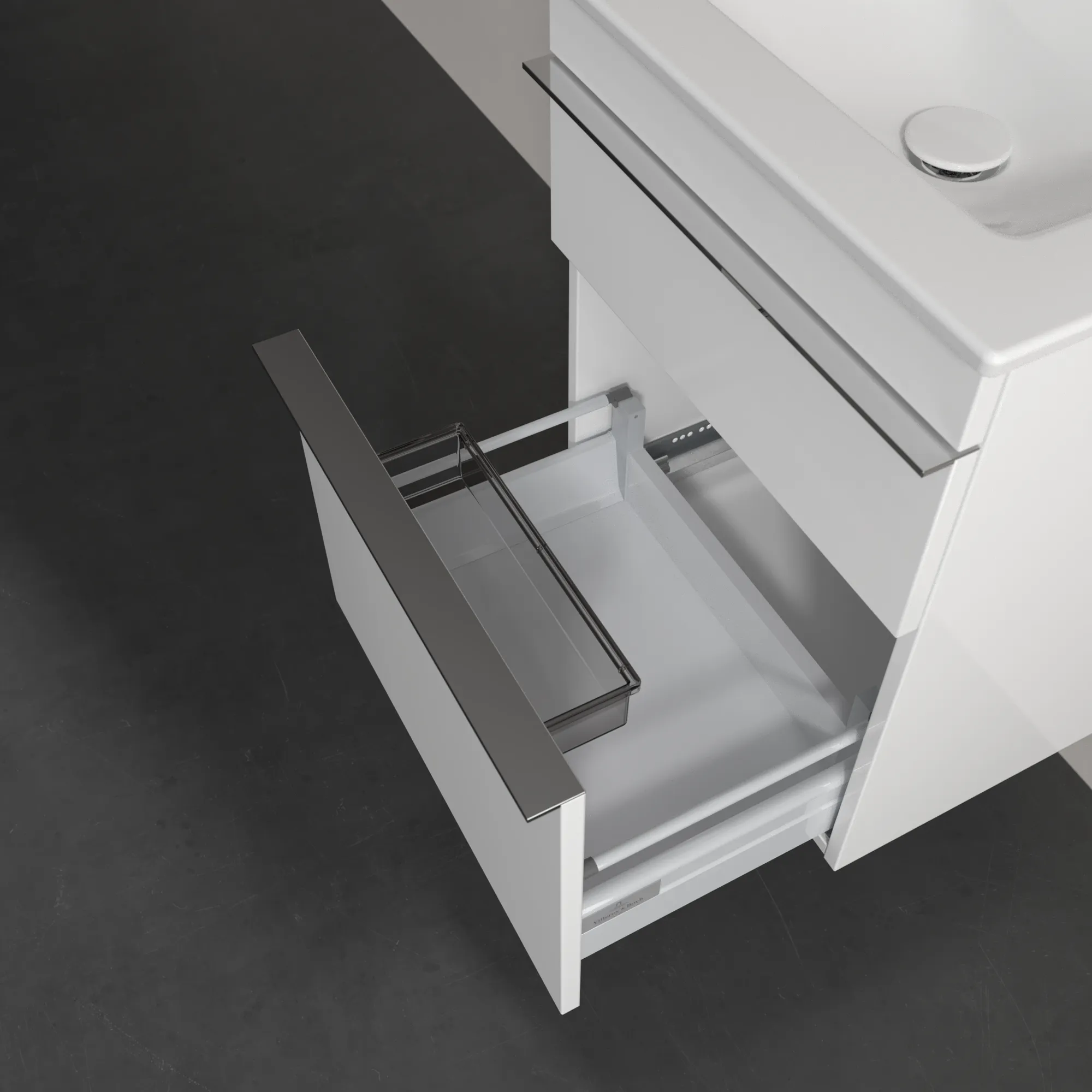 Villeroy & Boch Waschtischunterschrank „Venticello“ für Schrankwaschtisch 466 × 590 × 425 mm Glossy White, für Becken mittig