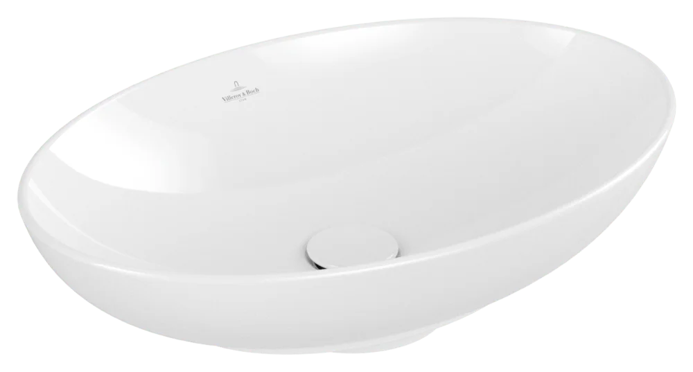Villeroy & Boch Loop & Friends Aufsatzwaschbecken 560x380mm Oval mit Überlauf Weiß Alpin