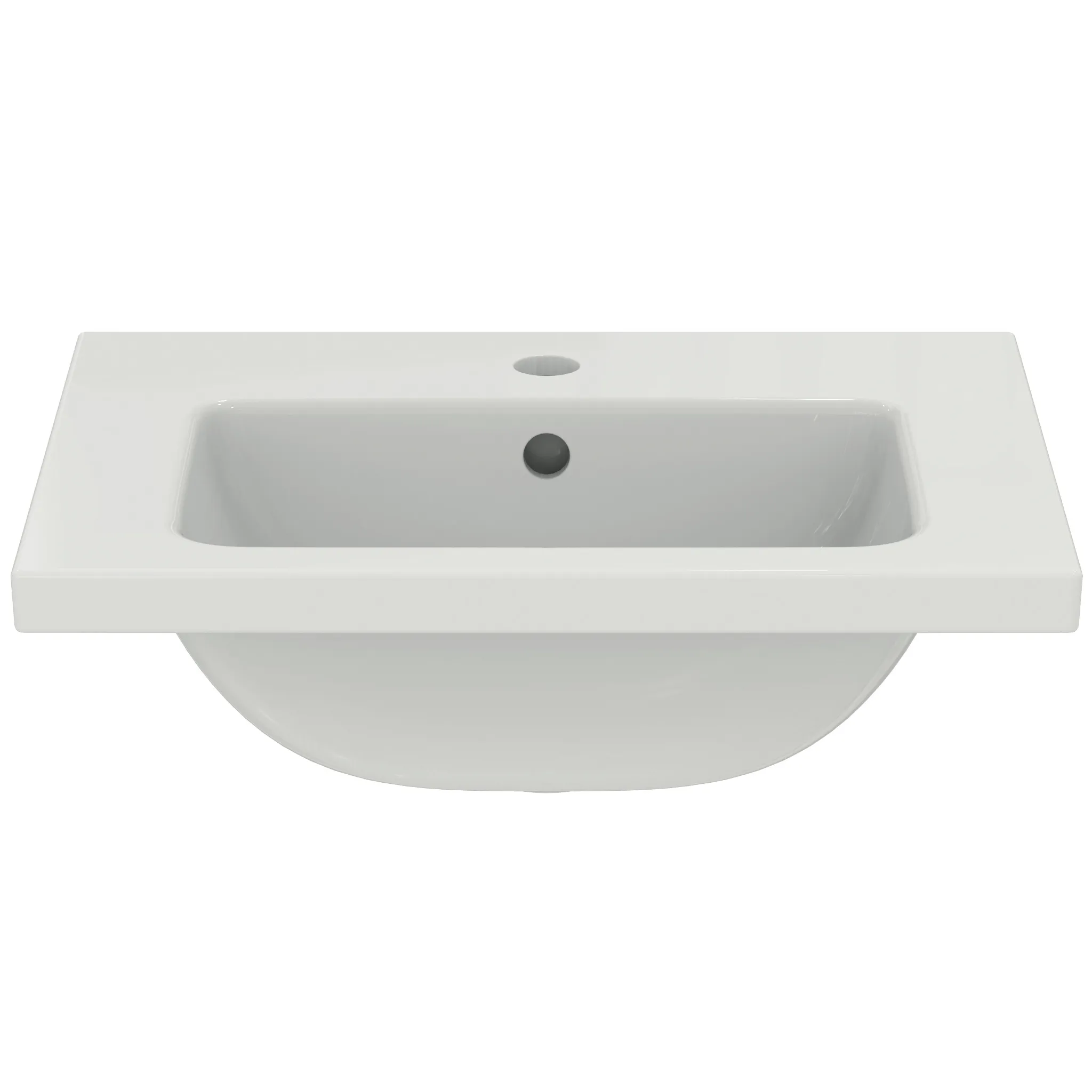 Waschbecken „i.lifeS“ 51 × 38,5 × 18 cm, Hahnlochposition mittig Waschbecken „i.lifeS“ 51 × 38,5 × 18 cm, Hahnlochposition mittig