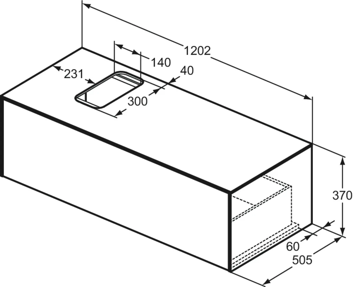 Ideal Standard Waschtischunterschrank „Conca“ 120,2 × 37 × 50,5 cm Sunset matt lackiert Ideal Standard Waschtischunterschrank „Conca“ 120,2 × 37 × 50,5 cm Sunset matt lackiert