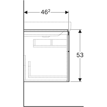 Geberit Waschtischunterschrank „Xeno2“ 88 × 53 × 46,2 cm 