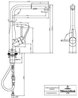 Villeroy & Boch Küchenarmatur „Subway Style Shower“ Ausladung 235 mm Villeroy & Boch Küchenarmatur „Subway Style Shower“ Ausladung 235 mm