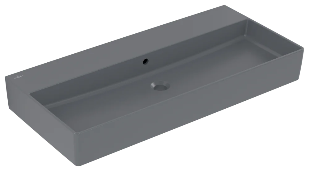 Villeroy & Boch Memento 2.0 Waschbecken, Rechteck, Graphite CeramicPlus, 1000 x 470 mm