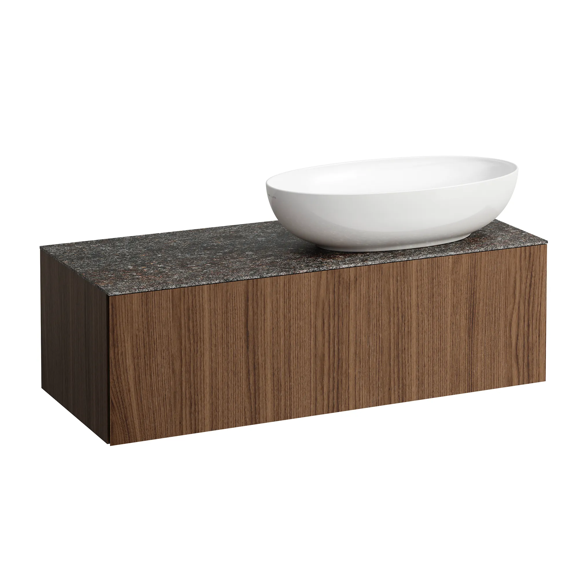 Schubladenelement (Waschtischunterbau+Waschtischplatte) ILBAGNOALESSI 500x1200x370 1 Schublade integrierte versteckte Griffe seitlich Vollauszug Soft-Close Ausschnitt rechts Marrone Naturale Top passend zu Waschtisch H818975/6 H818977/8 Weiß matt Schubladenelement (Waschtischunterbau+Waschtischplatte) ILBAGNOALESSI 500x1200x370 1 Schublade integrierte versteckte Griffe seitlich Vollauszug Soft-Close Ausschnitt rechts Marrone Naturale Top passend zu Waschtisch H818975/6 H818977/8 Weiß matt