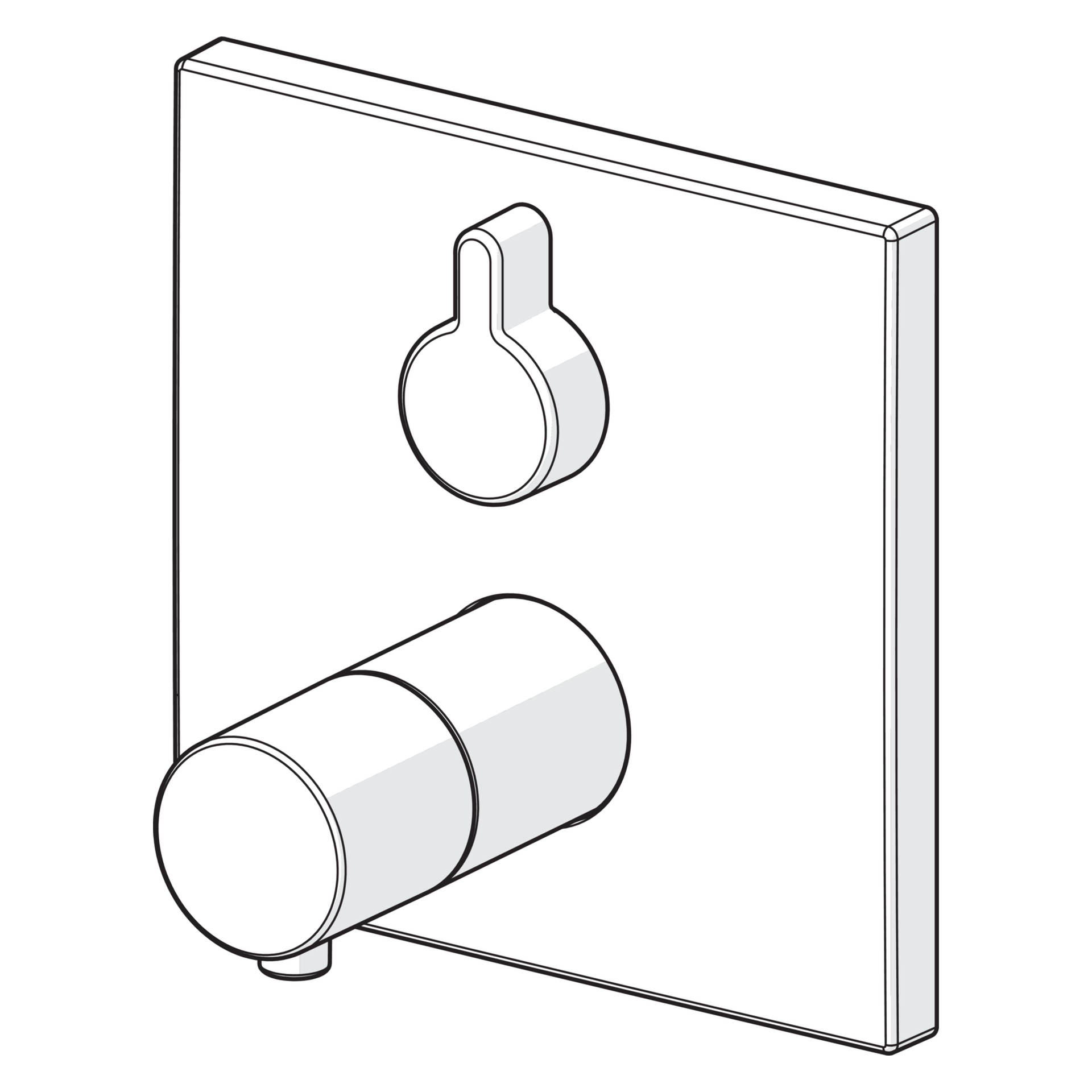 HansaVAROX Duscharmatur Wandmontage, Thermostat, Chrom HansaVAROX Duscharmatur Wandmontage, Thermostat, Chrom