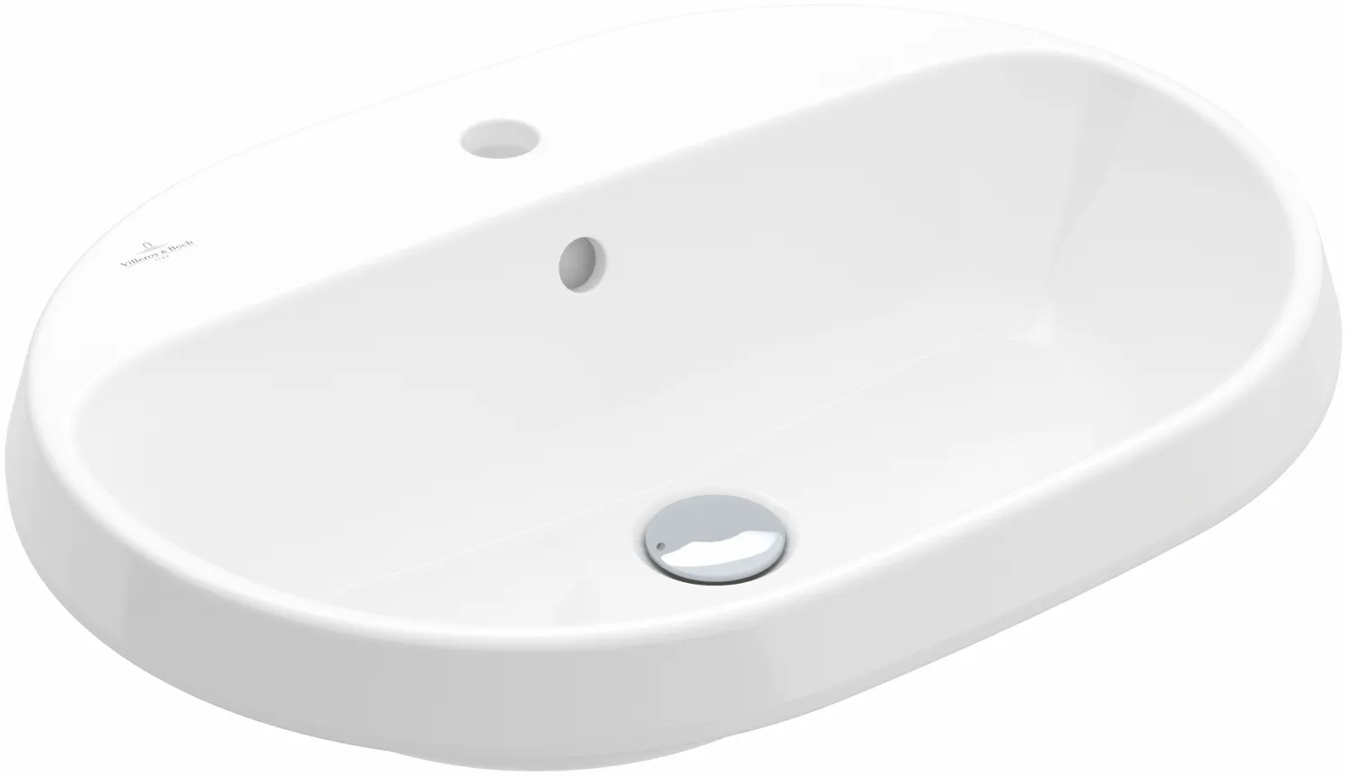 Villeroy & Boch Einbauwaschtisch „Architectura“ mit 1×1 Hahnlochbohrung, 600 × 450 × 170 mm, mit Hahnlochbohrung, Hahnlochposition mittig in Weiß Alpin Villeroy & Boch Einbauwaschtisch „Architectura“ mit 1×1 Hahnlochbohrung, 600 × 450 × 170 mm, mit Hahnlochbohrung, Hahnlochposition mittig in Weiß Alpin
