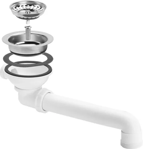 Viega Ablaufventil für Spülen Modell 7139.15 in Kunststoff weiss 11,4 cm