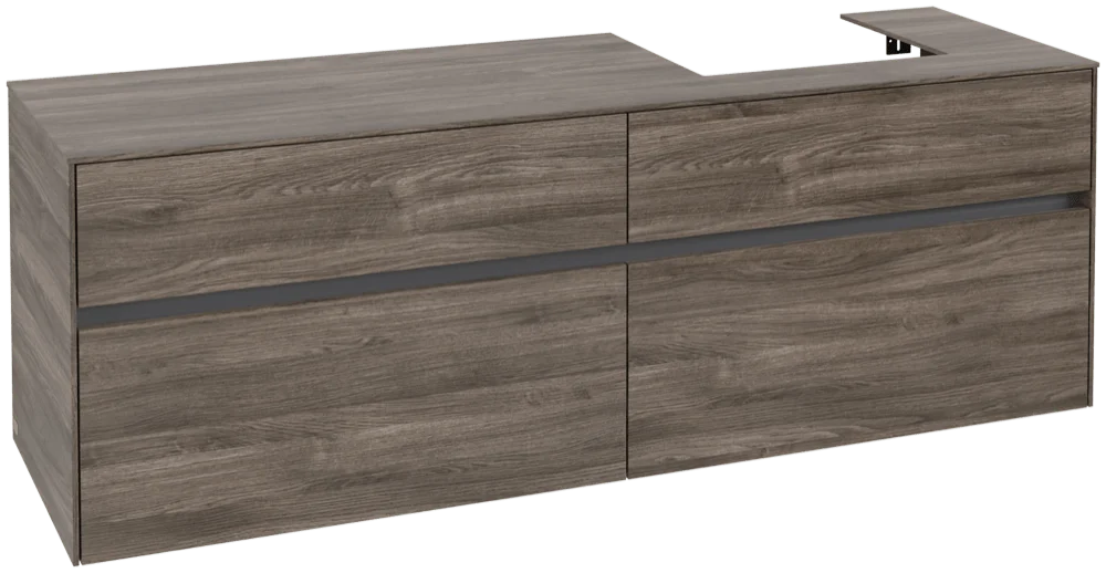 Villeroy & Boch Collaro Waschbeckenunterschrank 1600x548x500mm Stone Oak Villeroy & Boch Collaro Waschbeckenunterschrank 1600x548x500mm Stone Oak