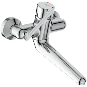 Wandwaschtisch-Sicherheitsarmatur Ceraplus, nicht absperrbarer S-Anschluß, Hebel 230mm, Ausladung 200mm, Chrom Wandwaschtisch-Sicherheitsarmatur Ceraplus, nicht absperrbarer S-Anschluß, Hebel 230mm, Ausladung 200mm, Chrom