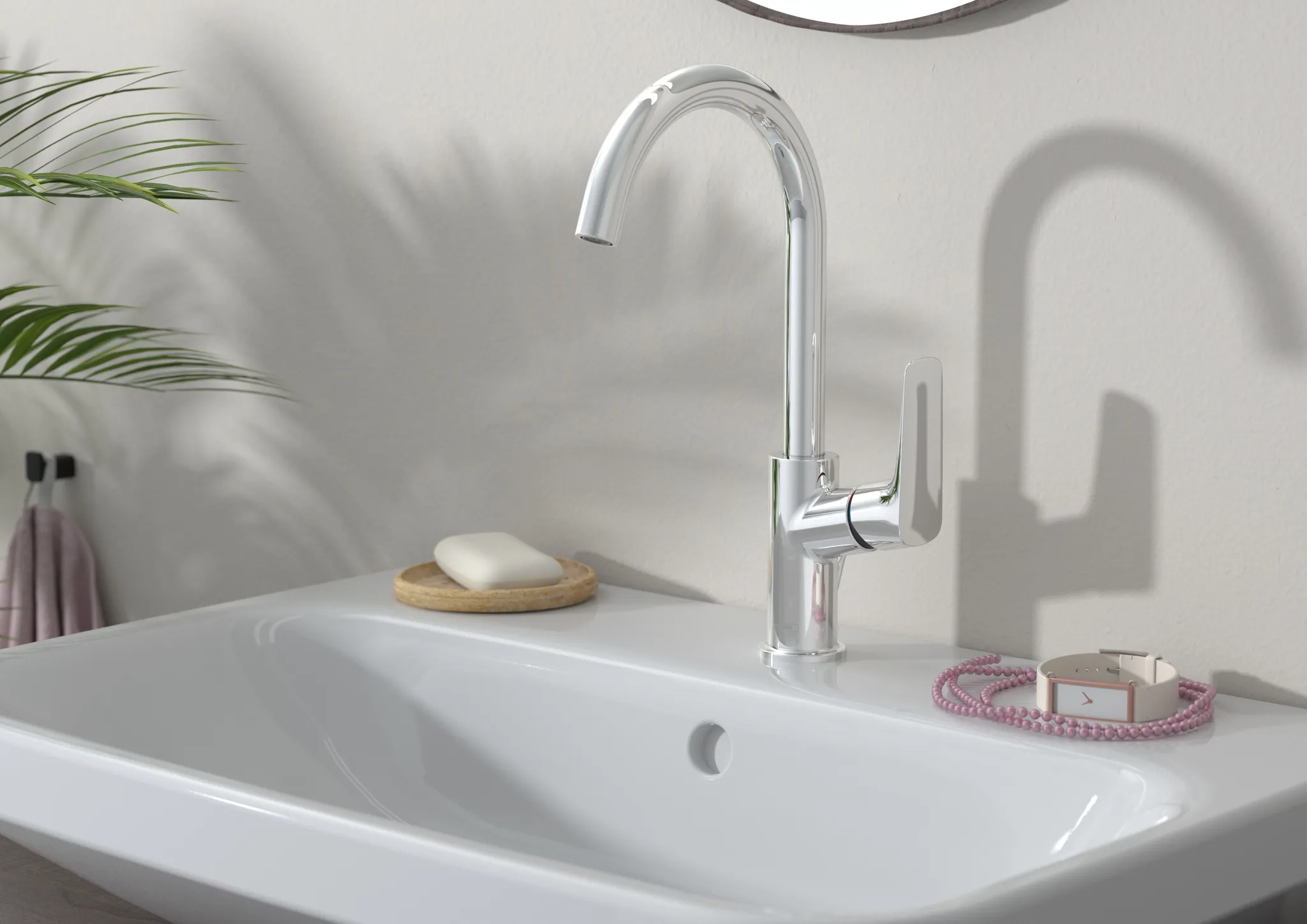 Hansgrohe Logis Einhebel-Waschtischmischer 210 mit Schwenkauslauf, Chrom Hansgrohe Logis Einhebel-Waschtischmischer 210 mit Schwenkauslauf, Chrom