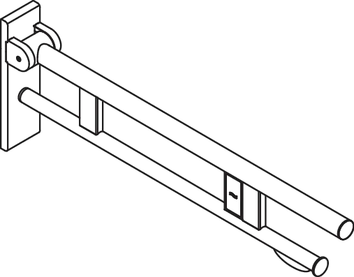 HEWI Stützklappgriff „System 900“ HEWI Stützklappgriff „System 900“