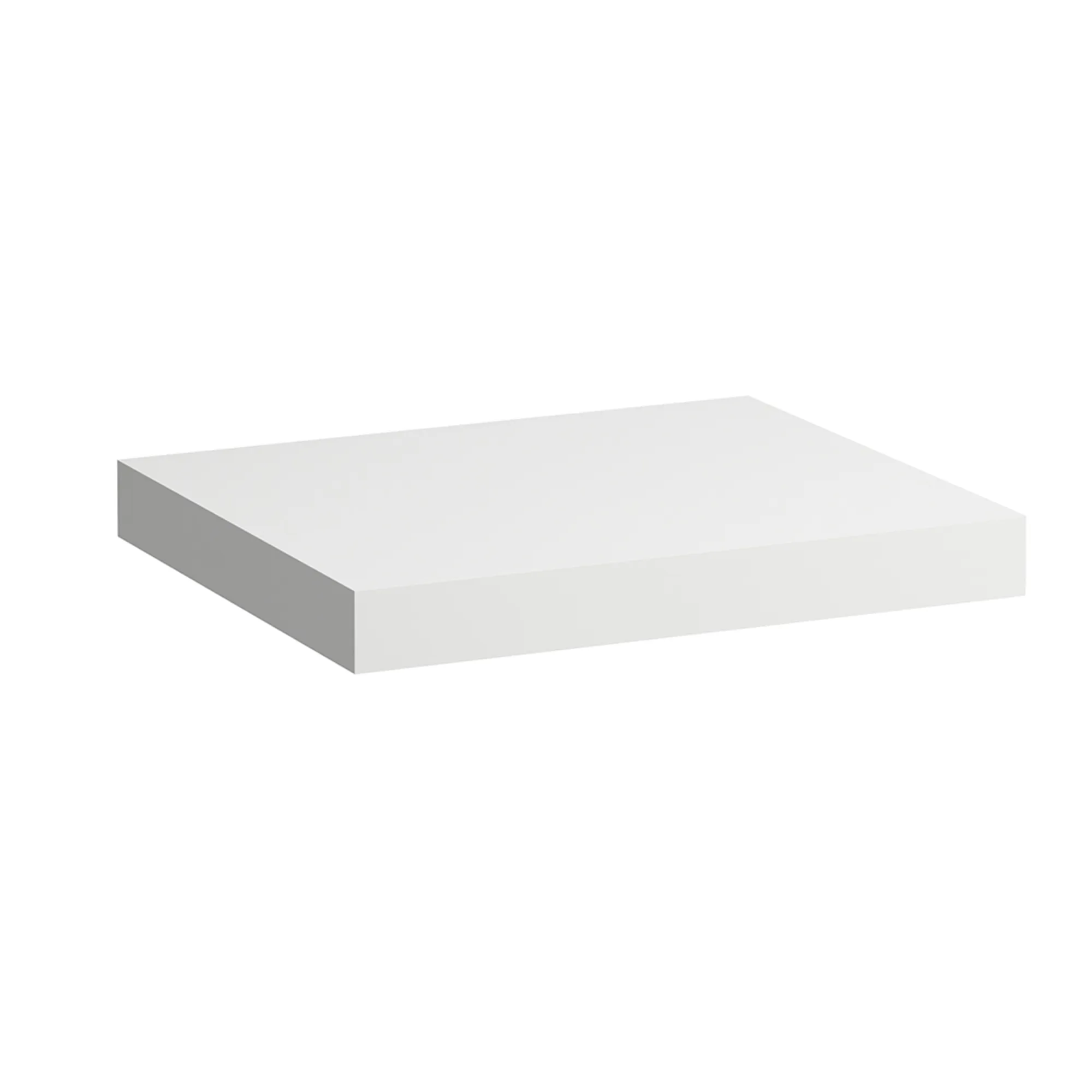 Waschtisch-Platte LANI 495x585x65 ohne Ausschnitt inklusive 2 Befestigungselemente weiß matt Waschtisch-Platte LANI 495x585x65 ohne Ausschnitt inklusive 2 Befestigungselemente weiß matt