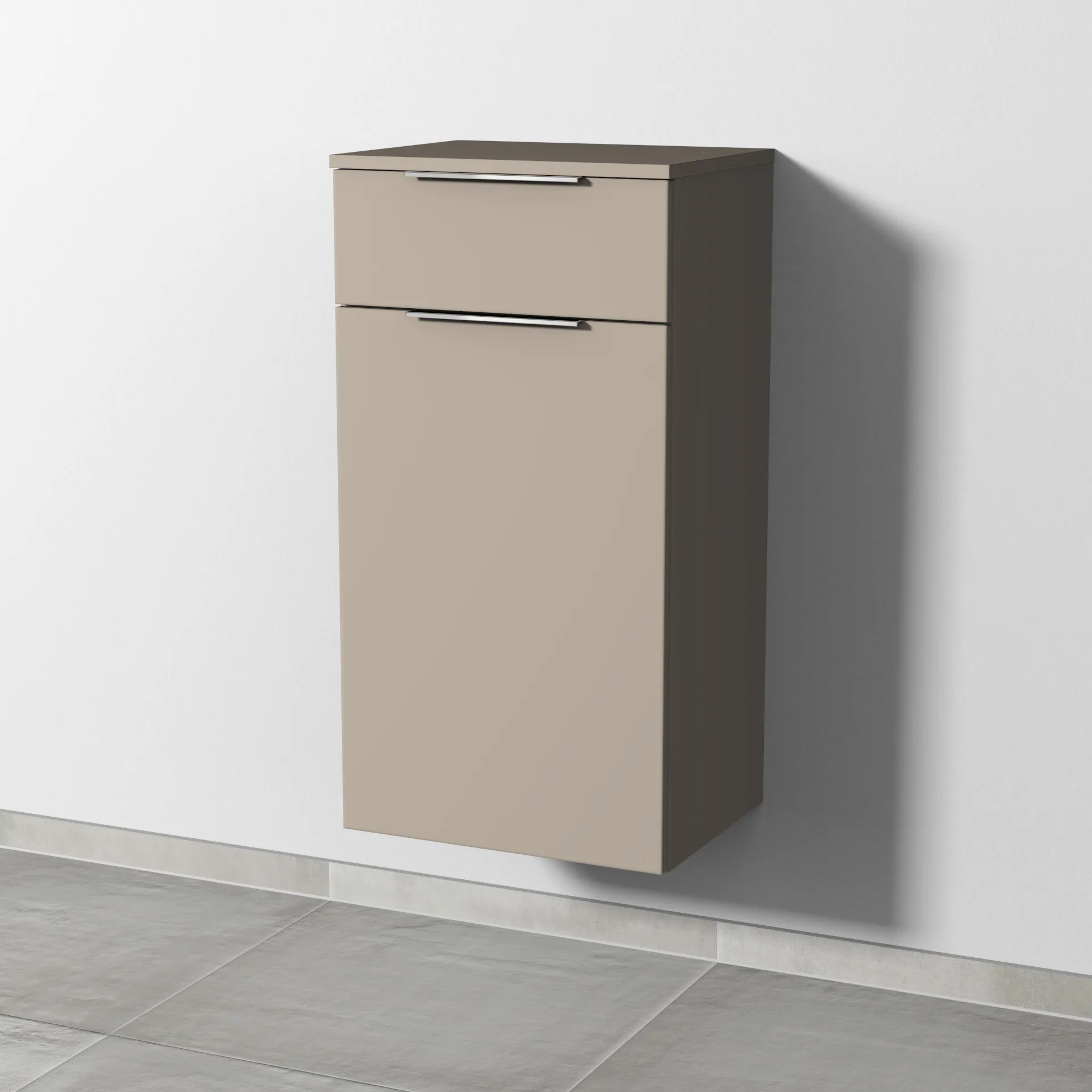 Sanipa Mittelschrank „3way“ 450 × 850 × 345 mm in Sandgrau (matt)
