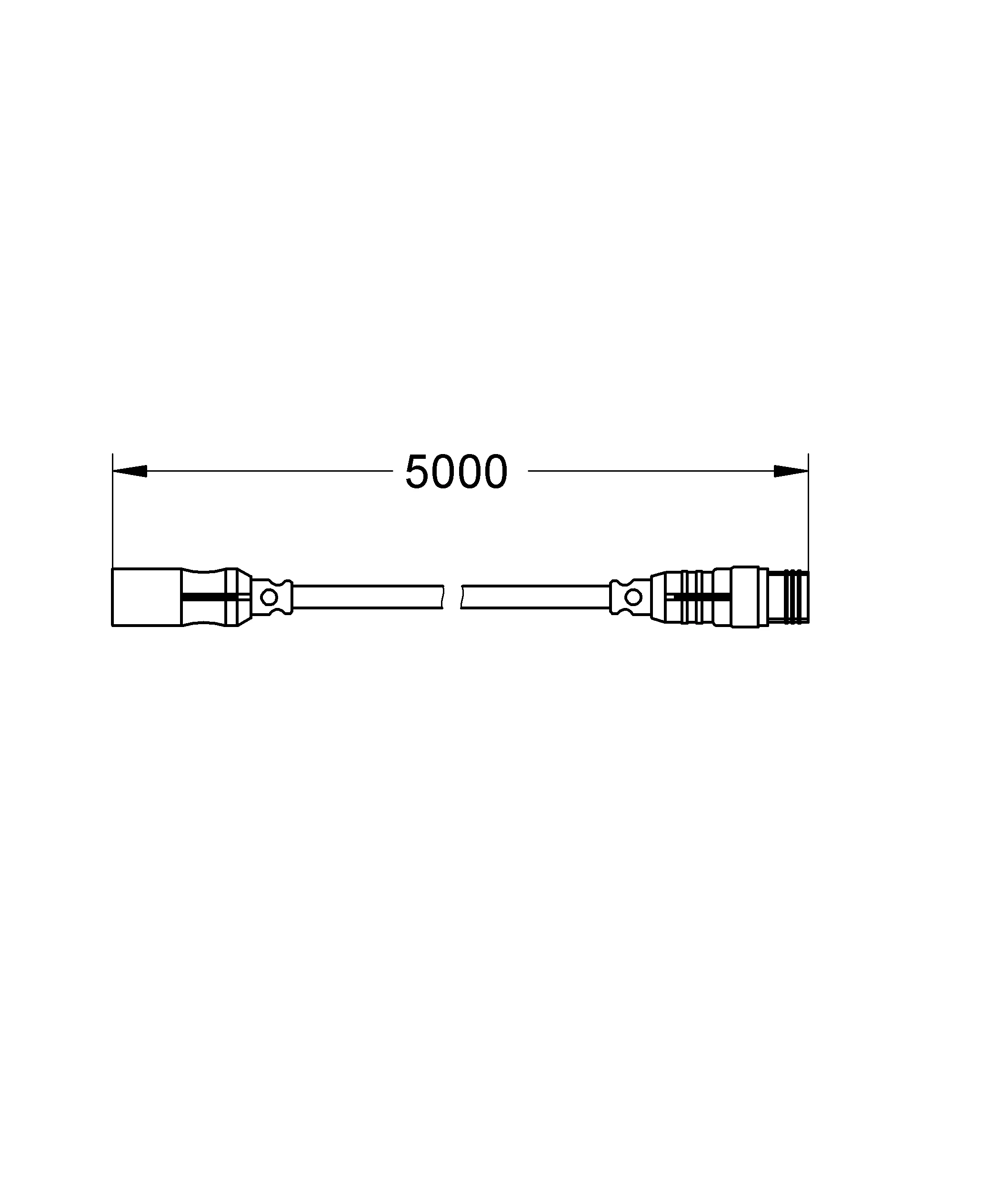 Verlängerungskabel 47837, für F-digital Deluxe Dampfgenerator, 5 m