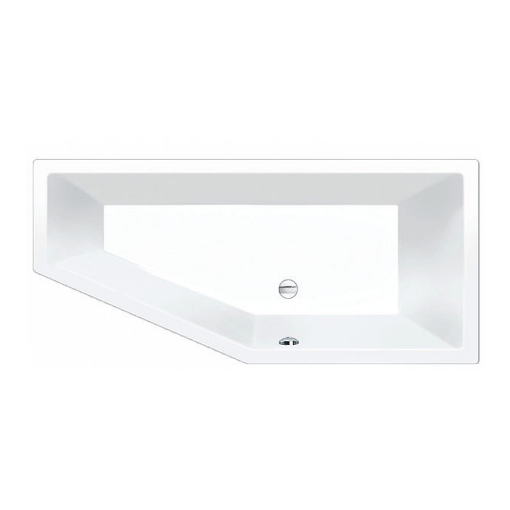 Badewanne „Livorno Eco“ 170 × 75/40 cm in Weiß, 