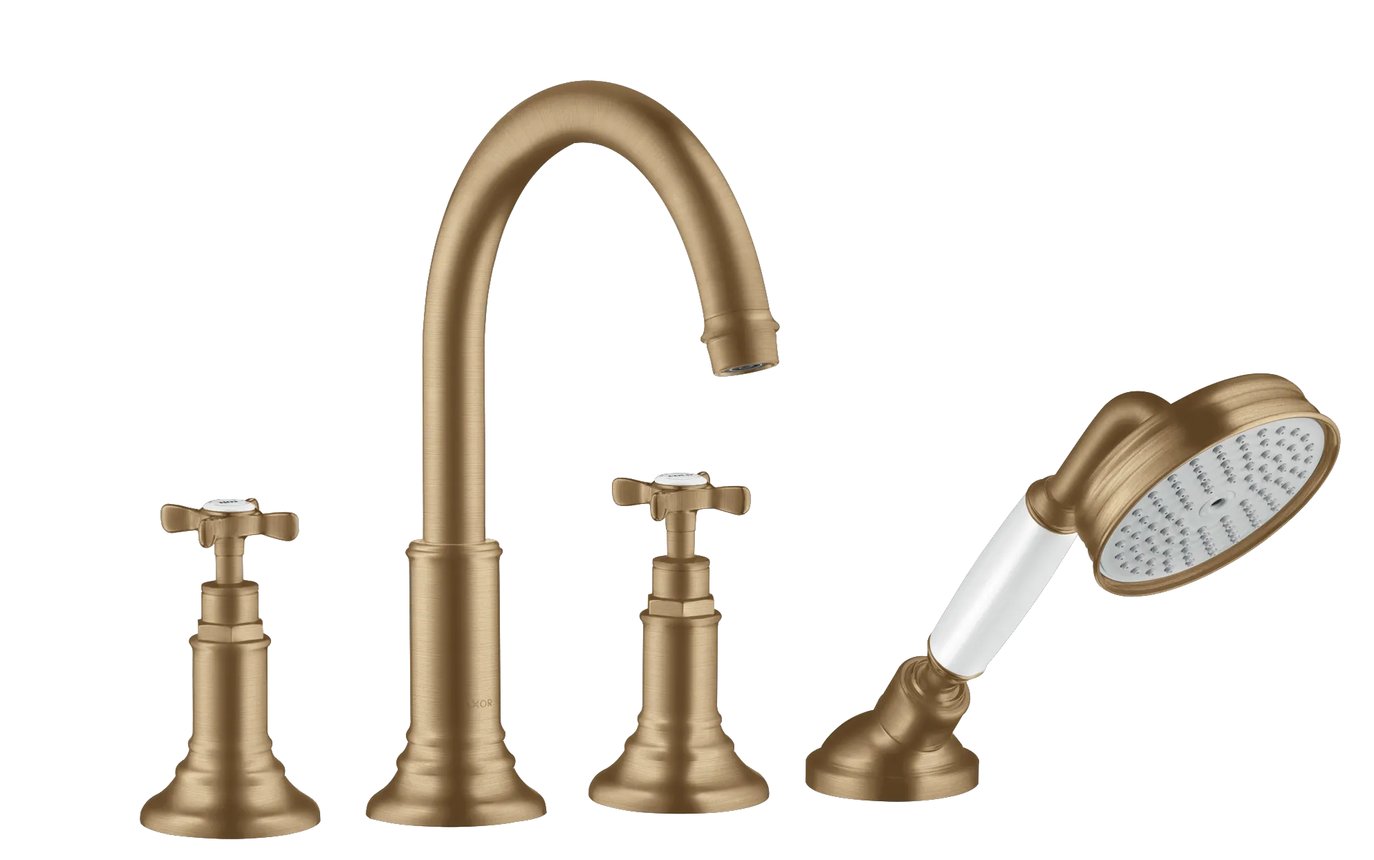 Hansgrohe AXOR Montreux 4-Loch Wannenrandarmatur Brushed Bronze Hansgrohe AXOR Montreux 4-Loch Wannenrandarmatur Brushed Bronze