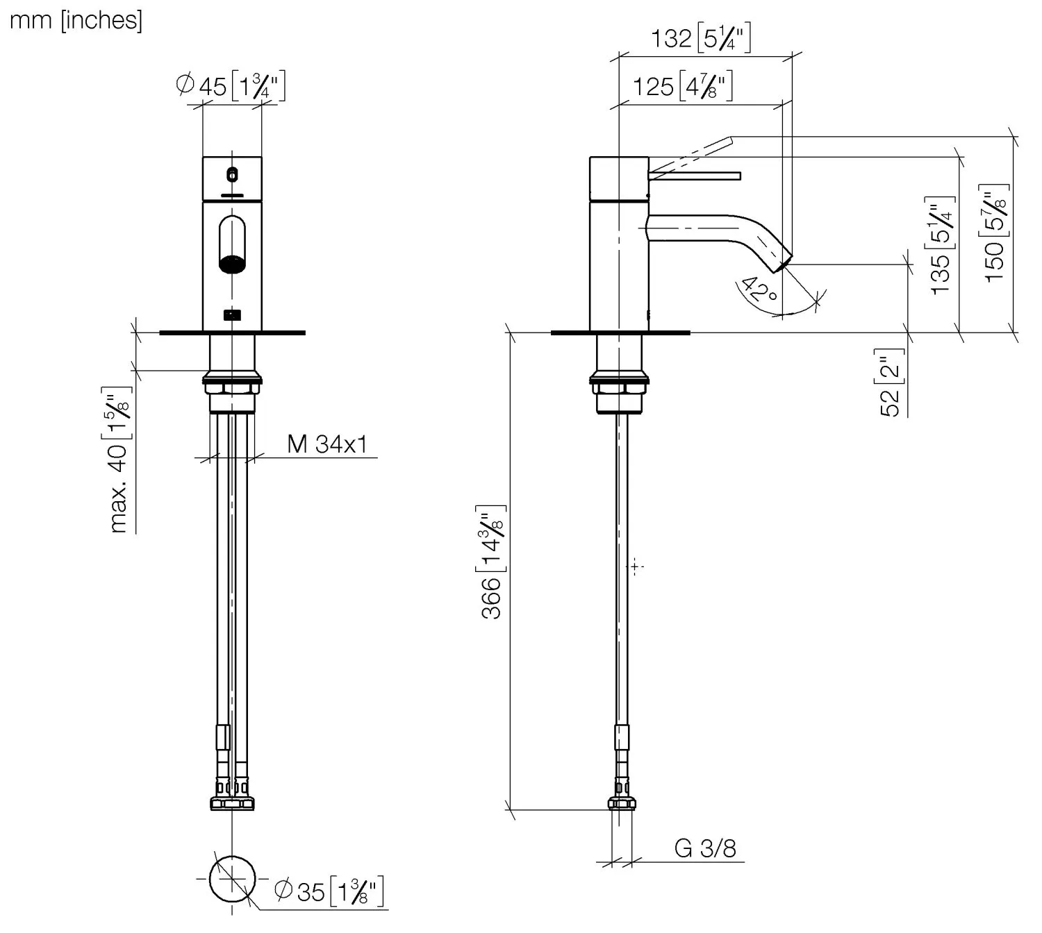 Waschtisch-Einhandbatterie ohne Ablaufgarnitur META Chrom 33526662 Waschtisch-Einhandbatterie ohne Ablaufgarnitur META Chrom 33526662