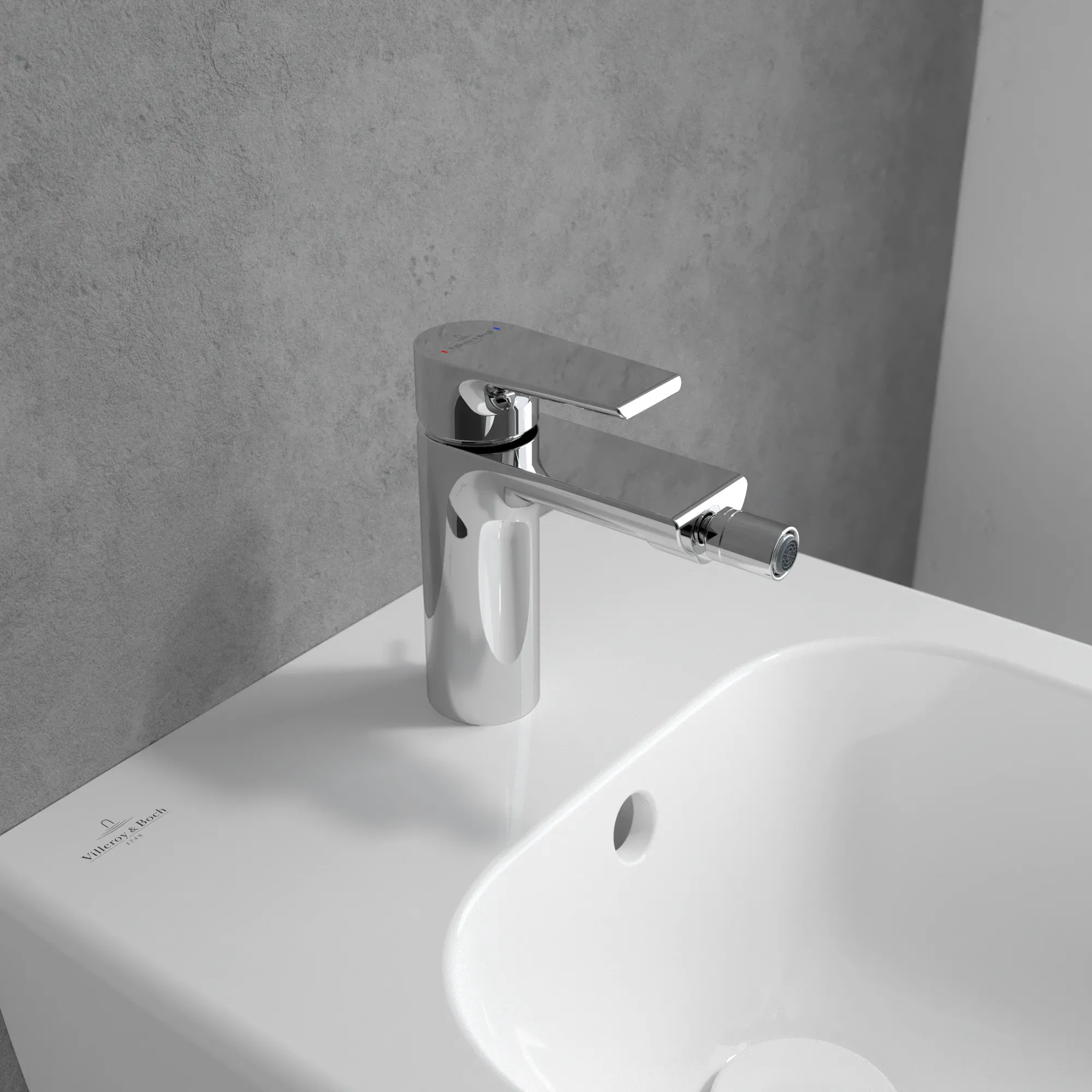 Einhebel-Bidetarmatur Liberty T107001000, 43 x 143 x 146 mm, Chrom Einhebel-Bidetarmatur Liberty T107001000, 43 x 143 x 146 mm, Chrom