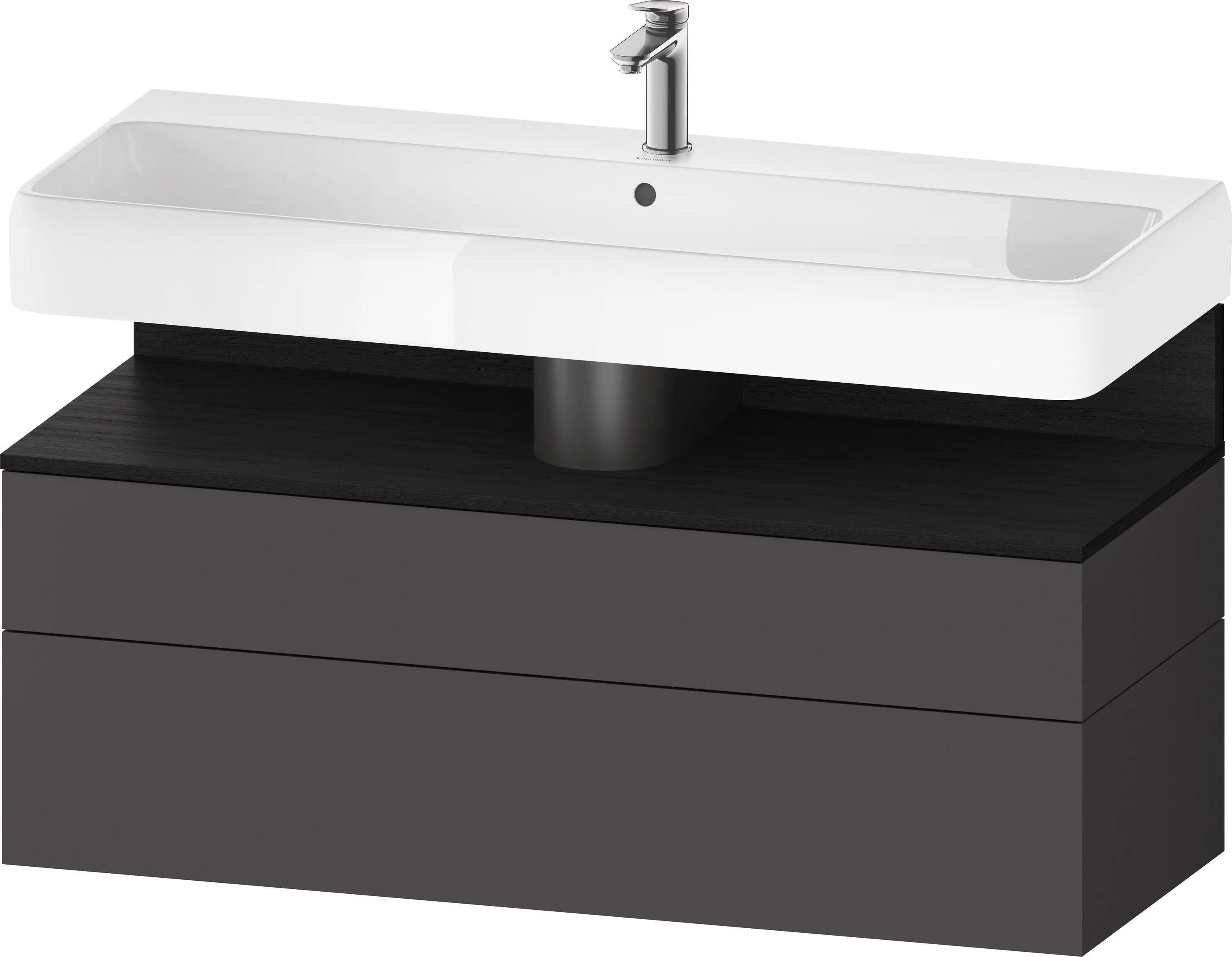 Duravit Waschtischunterschrank wandhängend „Qatego“ 119 × 59 × 47 cm in, ohne Beleuchtung Duravit Waschtischunterschrank wandhängend „Qatego“ 119 × 59 × 47 cm in, ohne Beleuchtung